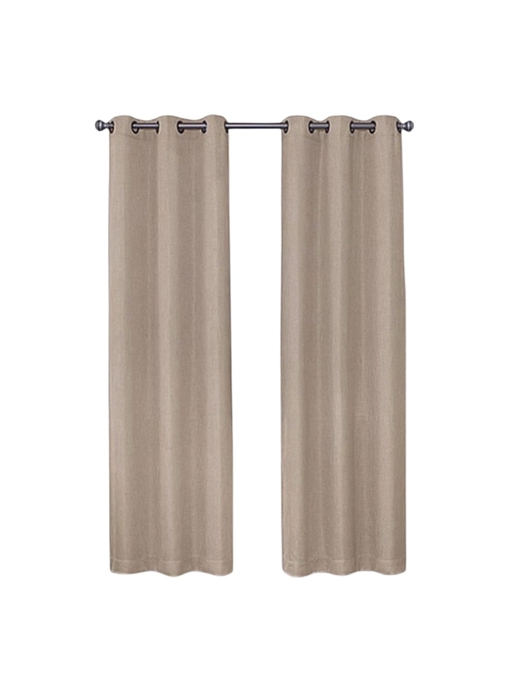 GRANDEUR HOME Light Filtering Taupe Grommet Panels